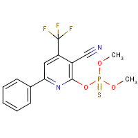 2-[(dimethoxyphosphorothioyl)oxy]-6-phenyl-4-(trifluoromethyl)nicotinonitrile
