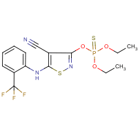 3-[(diethoxyphosphorothioyl)oxy]-5-[2-(trifluoromethyl)anilino]isothiazole-4-carbonitrile