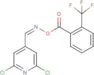 2,6-dichloro-4-[({[2-(trifluoromethyl)benzoyl]oxy}imino)methyl]pyridine
