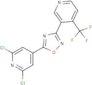 5-(2,6-dichloro-4-pyridyl)-3-[4-(trifluoromethyl)-3-pyridyl]-1,2,4-oxadiazole