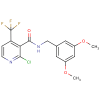 2-chloro-N-(3,5-dimethoxybenzyl)-4-(trifluoromethyl)nicotinamide