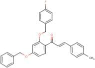1-{4-(benzyloxy)-2-[(4-fluorobenzyl)oxy]phenyl}-3-(4-methylphenyl)prop-2-en-1-one