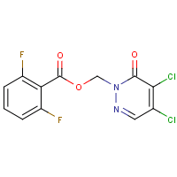 (4,5-dichloro-6-oxo-1,6-dihydropyridazin-1-yl)methyl 2,6-difluorobenzoate