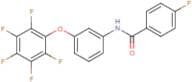 N1-[3-(2,3,4,5,6-pentafluorophenoxy)phenyl]-4-fluorobenzamide