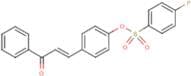 4-(3-oxo-3-phenylprop-1-enyl)phenyl 4-fluorobenzene-1-sulphonate