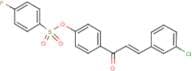 4-[3-(3-chlorophenyl)acryloyl]phenyl 4-fluorobenzene-1-sulphonate