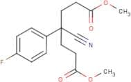 dimethyl 4-cyano-4-(4-fluorophenyl)heptanedioate