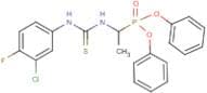 diphenyl (1-{[(3-chloro-4-fluoroanilino)carbothioyl]amino}ethyl)phosphonate