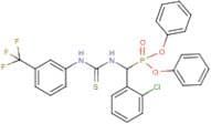 diphenyl [(2-chlorophenyl)({[3-(trifluoromethyl)anilino]carbothioyl}amino)methyl]phosphonate