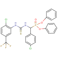 diphenyl [(4-chlorophenyl)({[2-chloro-5-(trifluoromethyl)anilino]carbothioyl}amino)methyl]phosphon…