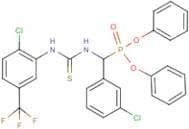 diphenyl [(3-chlorophenyl)({[2-chloro-5-(trifluoromethyl)anilino]carbothioyl}amino)methyl]phosphon…