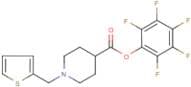 Pentafluorophenyl 1-(thien-2-ylmethyl)piperidine-4-carboxylate