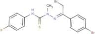 N1-(4-fluorophenyl)-2-[2-bromo-1-(4-bromophenyl)ethylidene]-1-methylhydrazine-1-carbothioamide