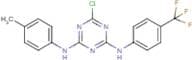 N2-(4-methylphenyl)-N4-[4-(trifluoromethyl)phenyl]-6-chloro-1,3,5-triazine-2,4-diamine