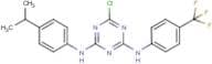 N2-(4-isopropylphenyl)-N4-[4-(trifluoromethyl)phenyl]-6-chloro-1,3,5-triazine-2,4-diamine