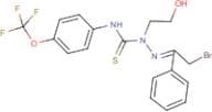 N1-[4-(trifluoromethoxy)phenyl]-2-(2-bromo-1-phenylethylidene)-1-(2-hydroxyethyl)hydrazine-1-carbo…