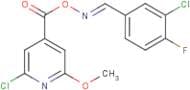 2-chloro-4-[({[(3-chloro-4-fluorophenyl)methylene]amino}oxy)carbonyl]-6-methoxypyridine