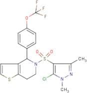 5-[(5-chloro-1,3-dimethyl-1H-pyrazol-4-yl)sulphonyl]-4-[4-(trifluoromethoxy)phenyl]-4,5,6,7-tetrah…