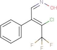 3-chloro-4,4,4-trifluoro-2-phenylbut-2-enal oxime