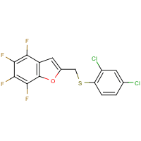 2-{[(2,4-dichlorophenyl)thio]methyl}-4,5,6,7-tetrafluorobenzo[b]furan