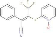 2-{[2-cyano-2-phenyl-1-(trifluoromethyl)vinyl]thio}pyridinium-1-olate