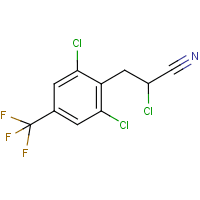 2-chloro-3-[2,6-dichloro-4-(trifluoromethyl)phenyl]propanenitrile