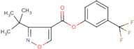 3-(trifluoromethyl)phenyl 3-(tert-butyl)-4-isoxazolecarboxylate