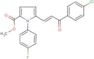 methyl 5-[3-(4-chlorophenyl)-3-oxo-1-propenyl]-1-(4-fluorophenyl)-1H-2-pyrrolecarboxylate