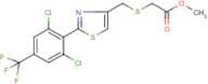 methyl 2-[({2-[2,6-dichloro-4-(trifluoromethyl)phenyl]-1,3-thiazol-4-yl}methyl)thio]acetate