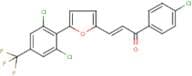 1-(4-chlorophenyl)-3-{5-[2,6-dichloro-4-(trifluoromethyl)phenyl]-2-furyl}prop-2-en-1-one