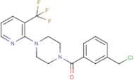 [3-(chloromethyl)phenyl]{4-[3-(trifluoromethyl)pyridin-2-yl]piperazino}methanone