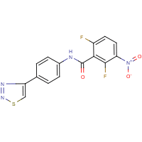 2,6-difluoro-3-nitro-N-[4-(1,2,3-thiadiazol-4-yl)phenyl]benzamide