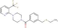 {3-[(Ethylthio)methyl]phenyl}{4-[3-(trifluoromethyl)pyridin-2-yl]piperazino}methanone