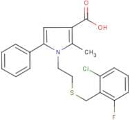 1-{2-[(2-chloro-6-fluorobenzyl)thio]ethyl}-2-methyl-5-phenyl-1H-pyrrole-3-carboxylic acid