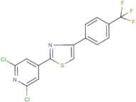 2,6-dichloro-4-{4-[4-(trifluoromethyl)phenyl]-1,3-thiazol-2-yl}pyridine