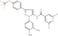2,6-dichloro-N-{1-(3,4-dimethylphenyl)-3-[4-(trifluoromethoxy)phenyl]-1H-pyrazol-5-yl}isonicotinam…