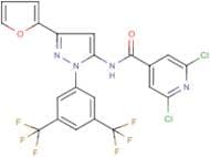 N-[1-[3,5-bis(trifluoromethyl)phenyl]-3-(2-furyl)-1H-pyrazol-5-yl]-2,6-dichloroisonicotinamide