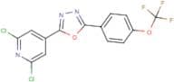 2-(2,6-dichloro-4-pyridyl)-5-[4-(trifluoromethoxy)phenyl]-1,3,4-oxadiazole