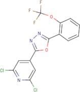 2-(2,6-dichloro-4-pyridyl)-5-[2-(trifluoromethoxy)phenyl]-1,3,4-oxadiazole