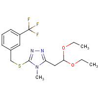 3-(2,2-diethoxyethyl)-4-methyl-5-{[3-(trifluoromethyl)benzyl]thio}-4H-1,2,4-triazole