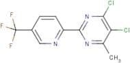 4,5-dichloro-6-methyl-2-[5-(trifluoromethyl)-2-pyridyl]pyrimidine