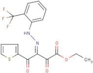 ethyl 2,4-dioxo-4-(2-thienyl)-3-{2-[2-(trifluoromethyl)phenyl]hydrazono}butanoate
