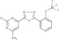 2-(2-chloro-6-methylpyrimidin-4-yl)-5-[2-(trifluoromethoxy)phenyl]-1,3,4-oxadiazole