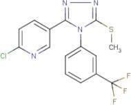2-Chloro-5-{5-(methylthio)-4-[3-(trifluoromethyl)phenyl]-4H-1,2,4-triazol-3-yl}pyridine