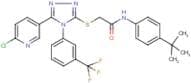 N1-[4-(tert-butyl)phenyl]-2-({5-(6-chloro-3-pyridyl)-4-[3-(trifluoromethyl)phenyl]-4H-1,2,4-triazo…