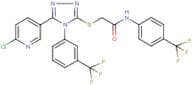 N1-[4-(trifluoromethyl)phenyl]-2-({5-(6-chloro-3-pyridyl)-4-[3-(trifluoromethyl)phenyl]-4H-1,2,4-t…