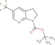 5-(Trifluoromethyl)-2,3-dihydropyrrolo[2,3-b]pyridine, N1-BOC protected