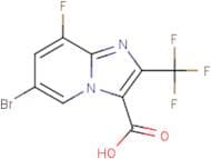 6-Bromo-8-fluoro-2-(trifluoromethyl)imidazo[1,2-a]pyridine-3-carboxylic acid