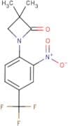 3,3-Dimethyl-1-[2-nitro-4-(trifluoromethyl)phenyl]azetidin-2-one