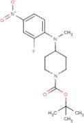 4-[(2-Fluoro-4-nitrophenyl)(methyl)amino]piperidine, N1-BOC protected